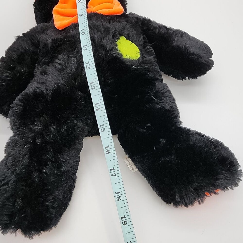 Fiesta Halloween Black Cat Plush 17" Witch Hat Big Eyes Stuffed Animal Toy 2007 - Picture 10 of 10